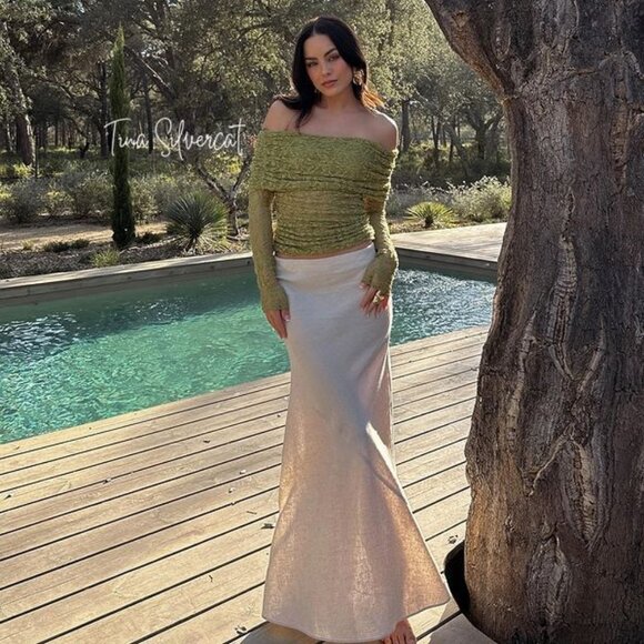 BLOGGER'S FAVE! Zara Green Lace Top NWT - Picture 4 of 16